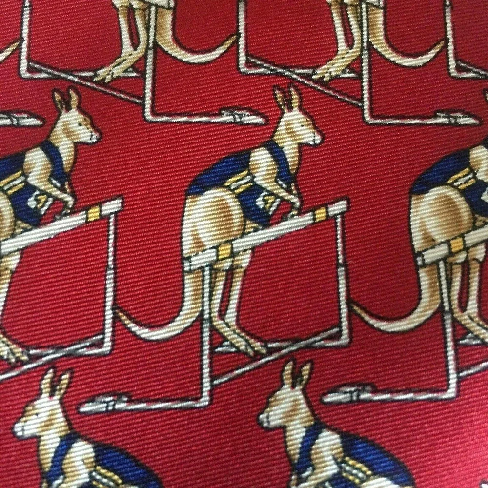 Brooks Brothers Makers Tie Red Kangaroo Sport